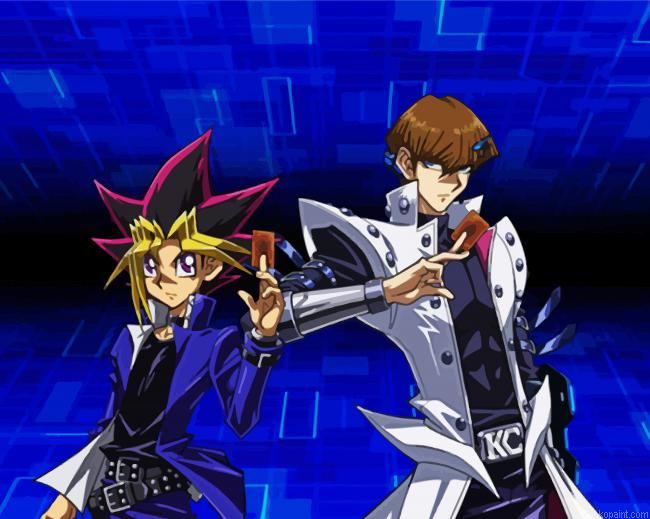 Yu Gi Oh And Seto Kaiba Characters Painting By Numberss.png