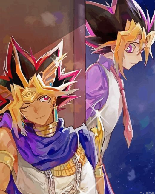 Yugi Muto Anime Illustration Painting By Numberss.png