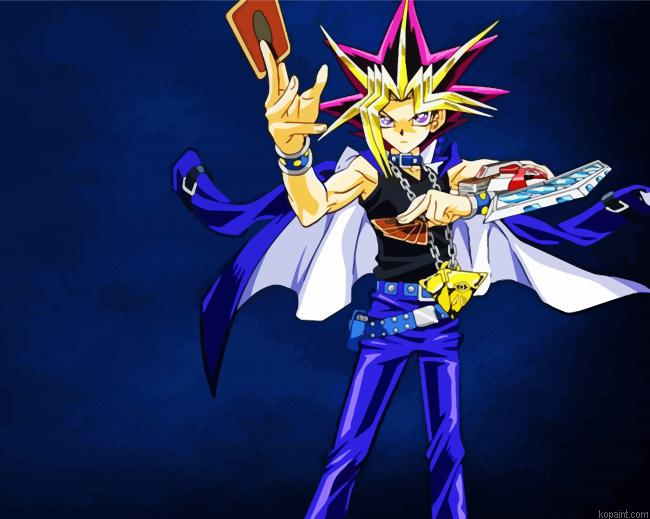 Yugi Mutou Anime Painting By Numberss.png