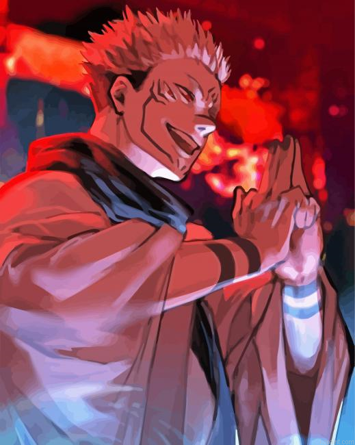 Yuji Jujutsu Kaisen Paint By Numbers