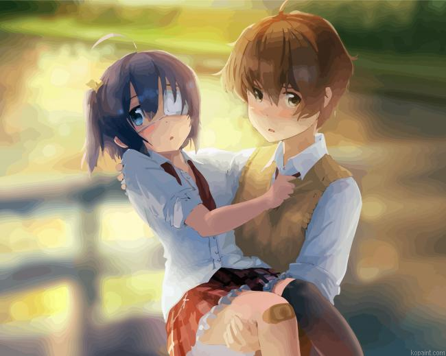 Yuta Carrying Rikka Paint By Numbers.png