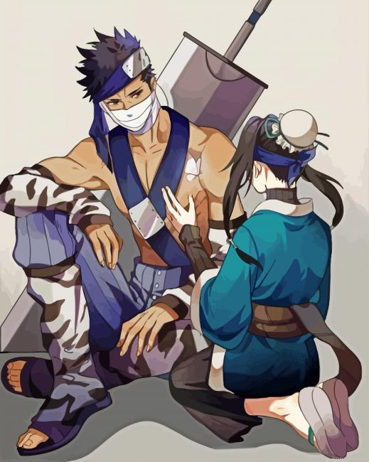 Zabuza And Haku Animation Painting By Numberss.png