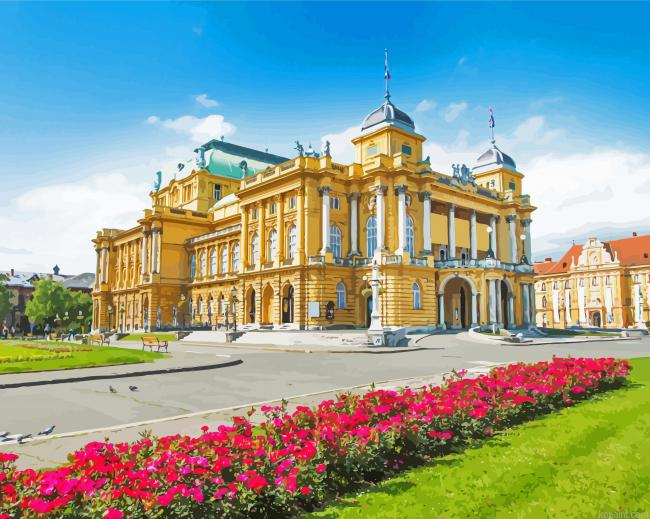 Zagreb National Theatre Croatia Painting By Numberss.png