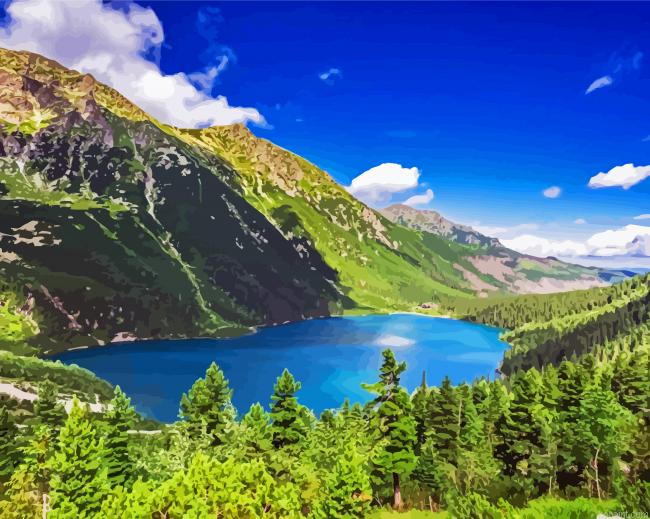 Zakopane Poland Landscape Painting By Numberss.png