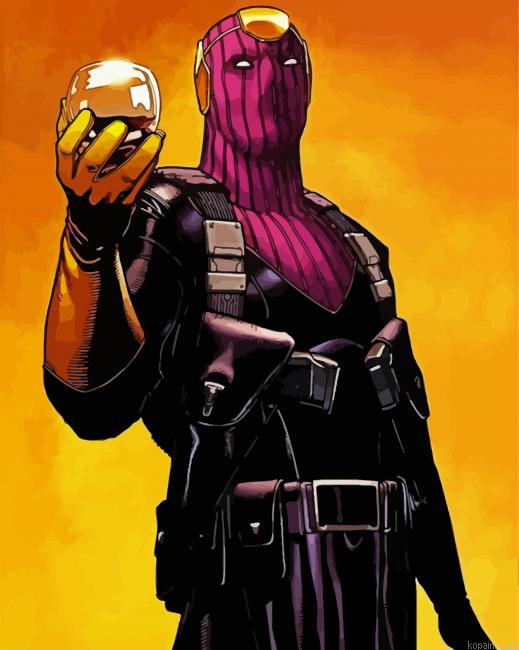 Zemo Marvel Illustration Paint By Numbers