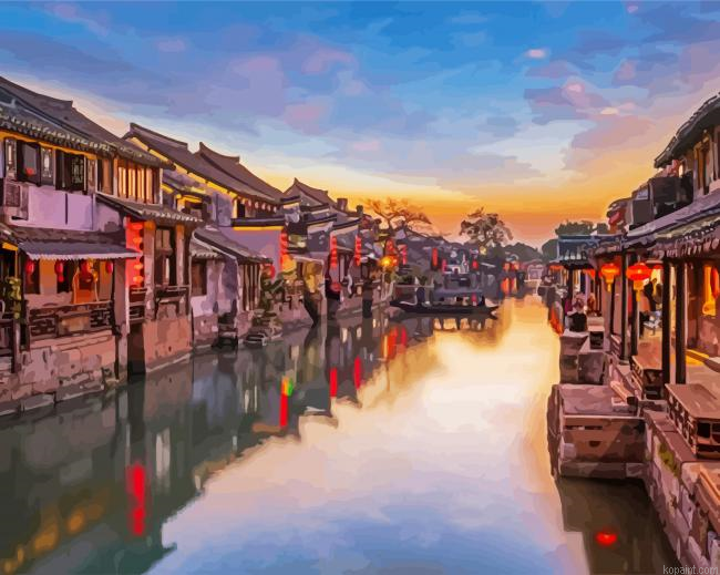 Zhouzhuang China Painting By Numberss.png