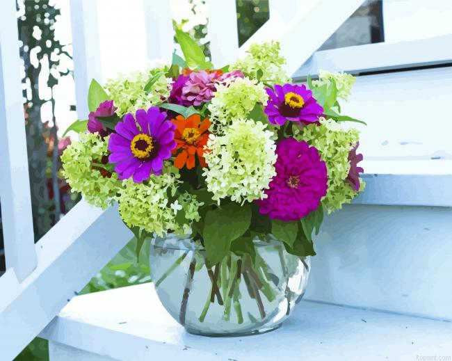 Zinnias In Glass Vase Painting By Numberss.png