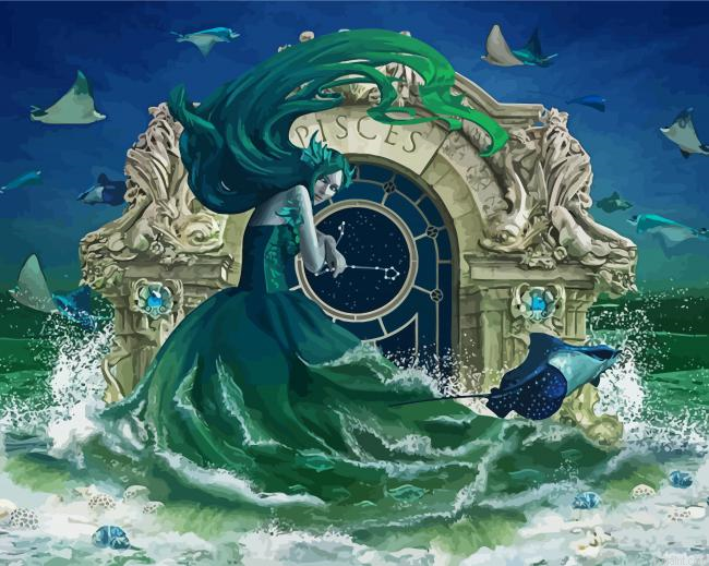 Zodiac Pisces Sign Painting By Numberss.png