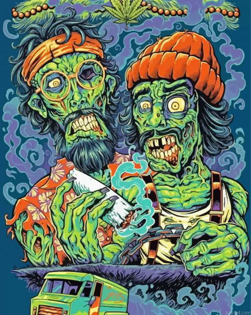 Zombie Cheech And Chong Painting By Numberss.png