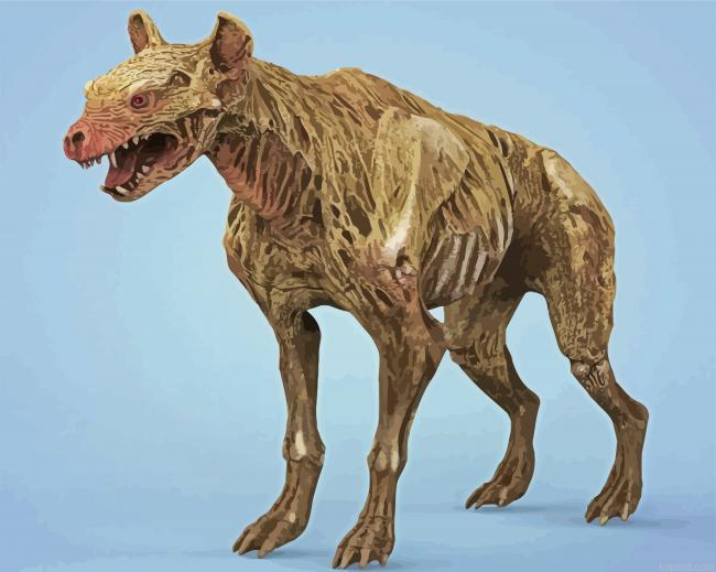 Zombie Hyena Painting By Numberss.png