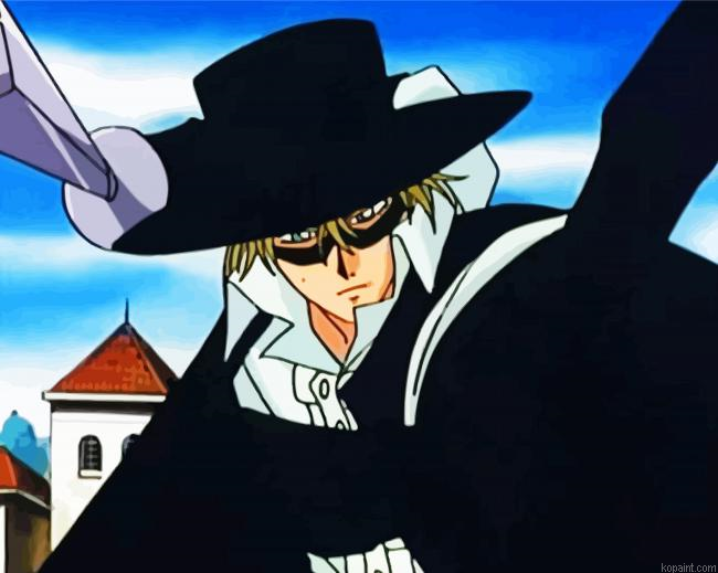 Zorro Anime Painting By Numberss.png