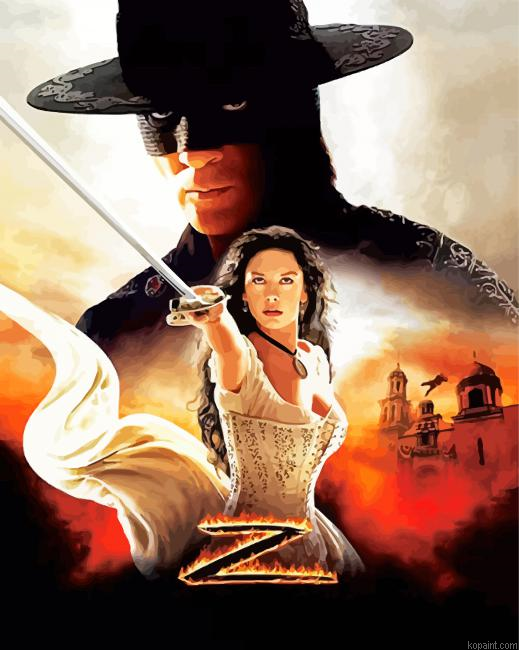 Zorro Movie Poster Painting By Numberss.png
