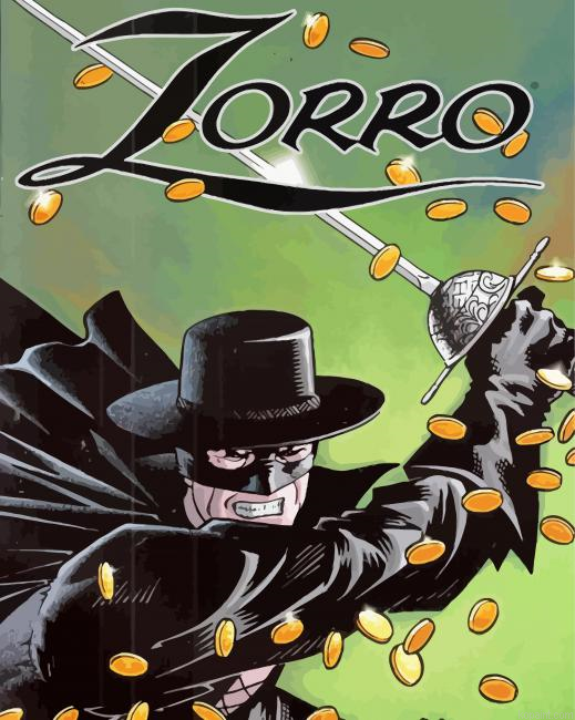 Zorro Poster Painting By Numberss.png