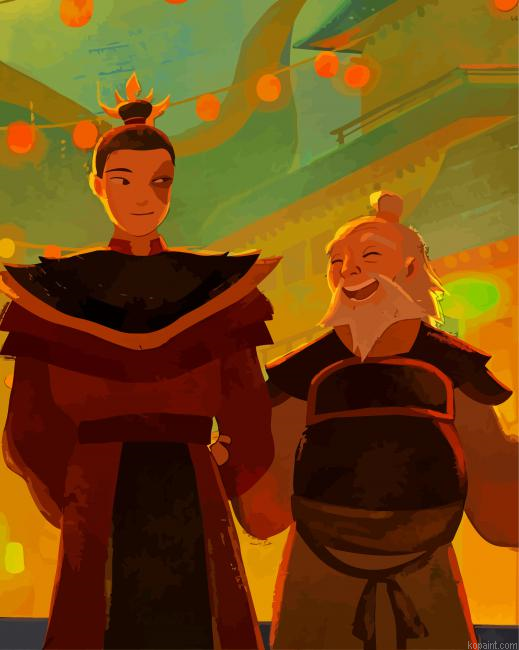 Zuko And Iroh Avatar Painting By Numberss.png