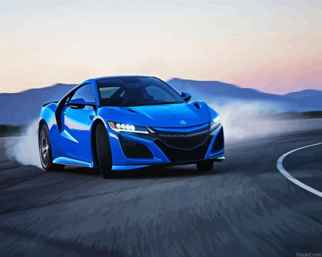 Blue Acura Nsx Painting By Numberss.png
