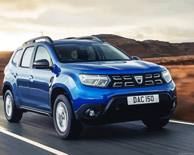 Blue Dacia Duster Painting By Numberss.png