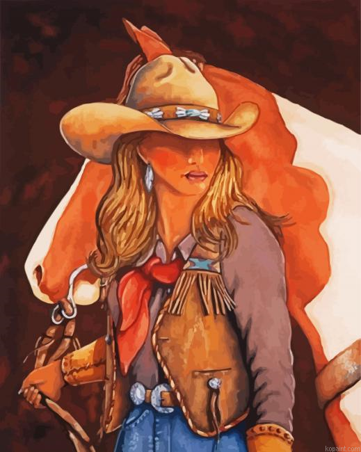 cowgirl Paint By Numbers