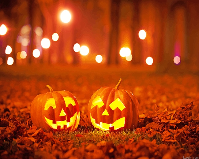 Halloween Light Up Pumpkin New Painting By Numberss.png