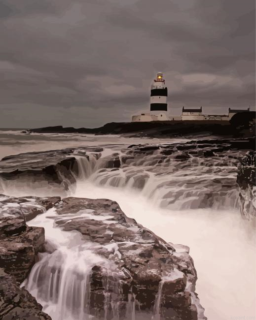 Hook Head Lighthouse In Wexford Painting By Numberss.png