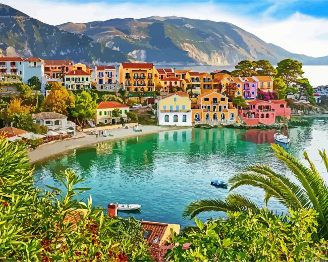 Kefalonia Beach Painting By Numberss.png