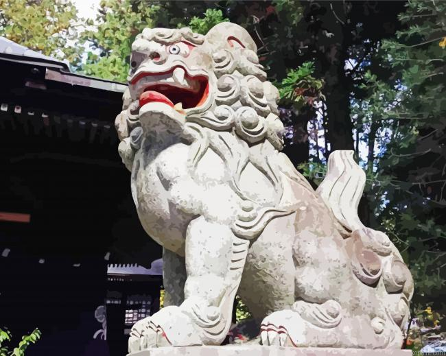 Komainu Statue Painting By Numberss.png