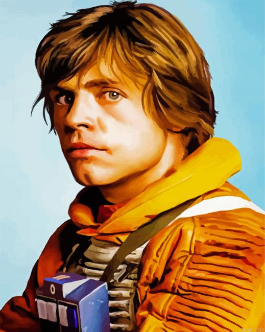 Luke Skywalker Star Wars Movie Art Painting By Numberss.png