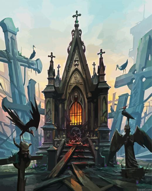 Scary Castle Painting By Numberss.png